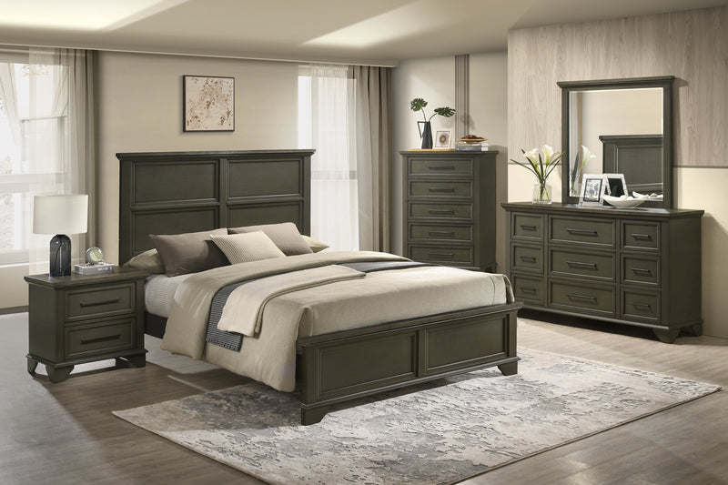 Abigail 3Piece King Bed Grey Leon's