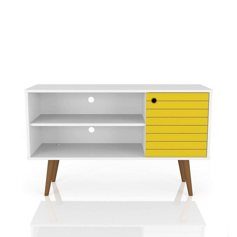 Lekedi 42" TV Stand - White/Yellow