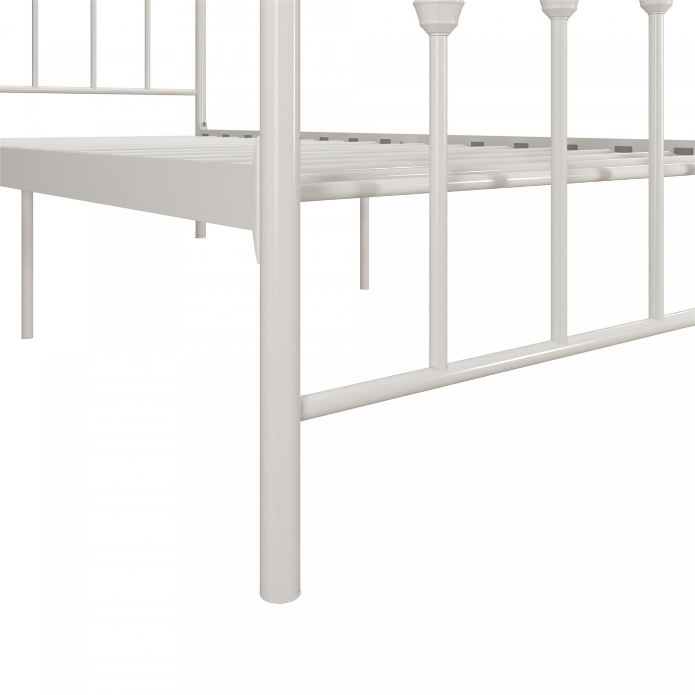 Novogratz Bushwick Metal Platform Twin Bed - Off White