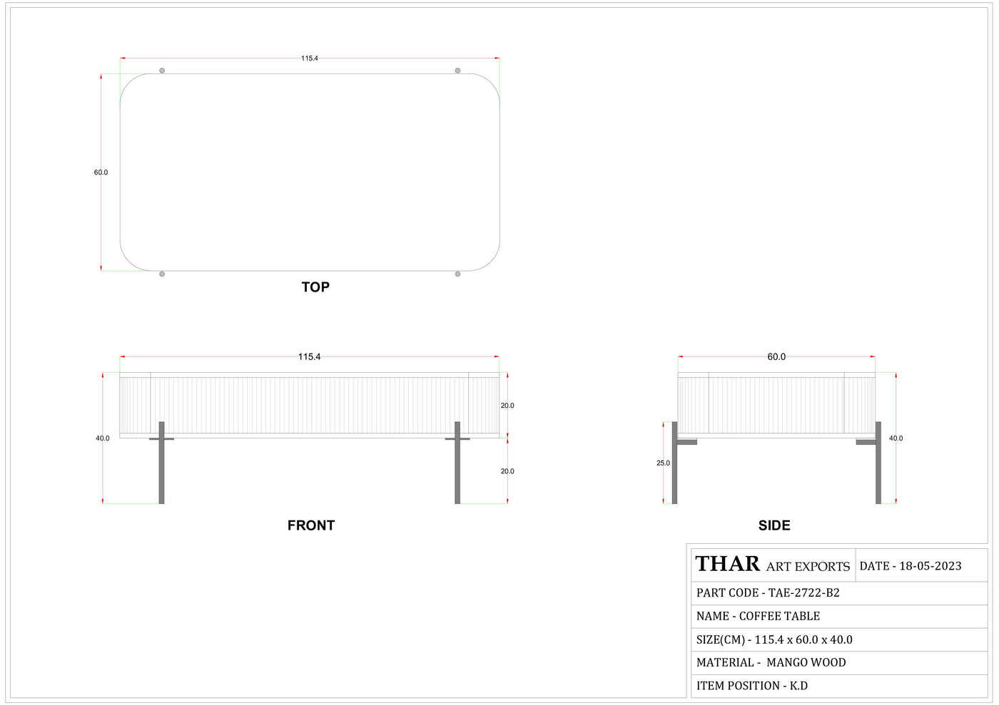 Enoch Coffee Table - Black