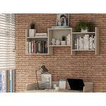 Applesham 3-Piece Extra Storage Home Office Set - Off White