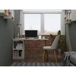 Applesham 3-Piece Extra Storage Home Office Set - Off White