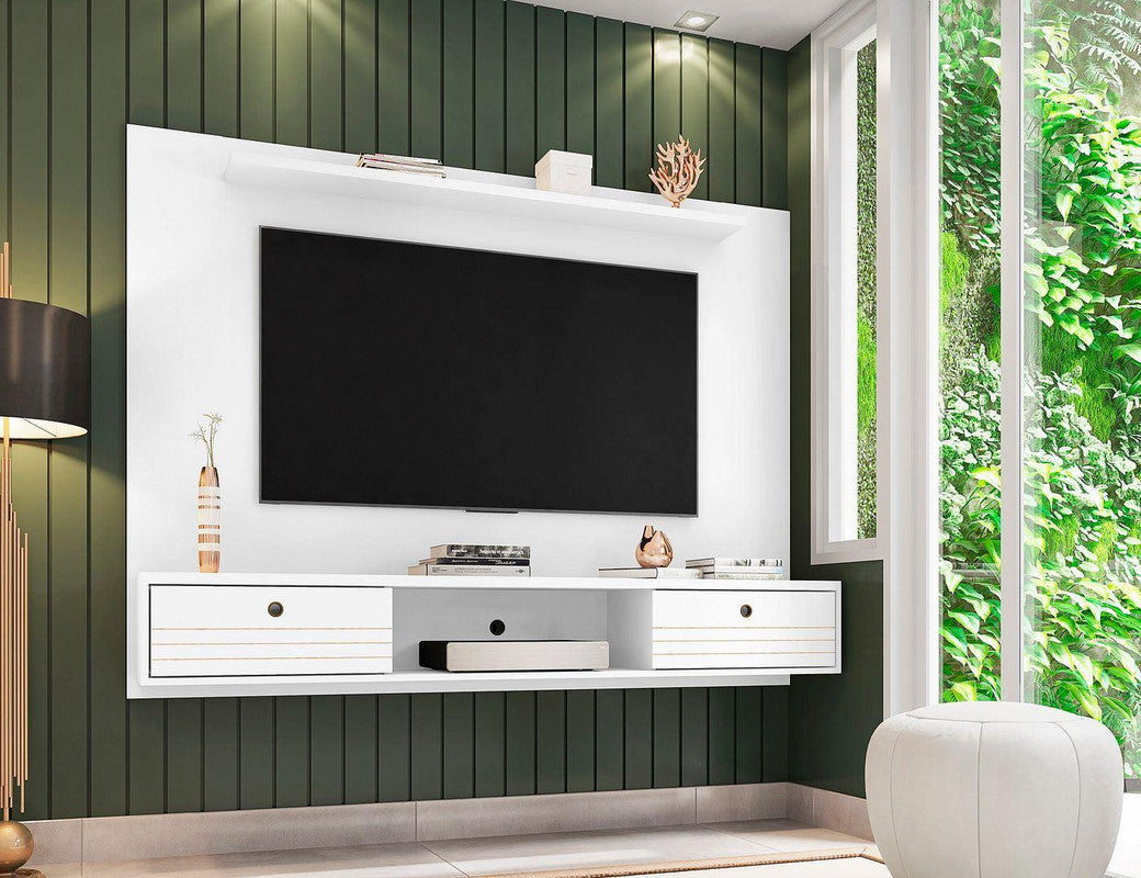 Lekedi 71" Floating Entertainment Centre - White