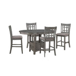 Freda 5-Piece Extendable Counter Height Dining Set - Grey