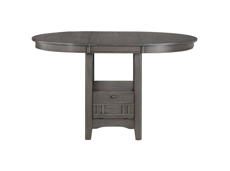 Freda Extendable Counter Height Dining Table Grey Leon's