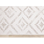 Summer Breeze 6'7" x 9'6" Outdoor Reversible Diamond Pattern - Beige, Cream