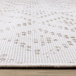 Summer Breeze 6'7" x 9'6" Outdoor Reversible Diamond Pattern - Beige, Cream