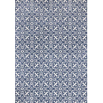 Feeling Connected 7'10" x 10'6" Damask Design Area Rug - Blue