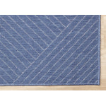 Summer Breeze 6'7" x 9'6" Outdoor Rug Traverse Stripes - Blue, White