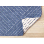 Summer Breeze 6'7" x 9'6" Outdoor Rug Traverse Stripes - Blue, White