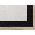 Summer Breeze 6'7" x 9'6" Reversible Outdoor Rug - Cream, Black Border