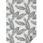 Summer Breeze 5'3" x 7'7" Outdoor Reversible Rug - Green, Leaf Motif