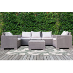 Summer Breeze 5'3" x 7'7" Outdoor Reversible Rug - Green, Leaf Motif