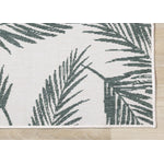 Summer Breeze 5'3" x 7'7" Outdoor Reversible Rug - Green, Leaf Motif
