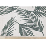 Summer Breeze 5'3" x 7'7" Outdoor Reversible Rug - Green, Leaf Motif