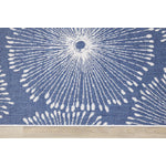 Summer Breeze 5'3" x 7'7" Outdoor Reversible Dandelion Wish Rug - Blue, White