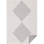 Summer Breeze 6'7" x 9'6" Outdoor Diamond Rug - White, Grey