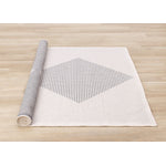 Summer Breeze 6'7" x 9'6" Outdoor Diamond Rug - White, Grey