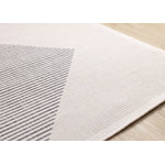 Summer Breeze 6'7" x 9'6" Outdoor Diamond Rug - White, Grey