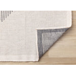 Summer Breeze 6'7" x 9'6" Outdoor Diamond Rug - White, Grey