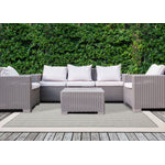 Summer Breeze 5'3" x 7'7" Outdoor Chevron Border Rug - Green, White