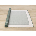 Summer Breeze 6'7" x 9'6" Outdoor Chevron Border Rug - Green, White