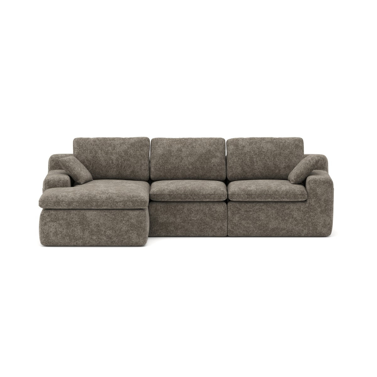 Soho All Foam Sectional - Brown