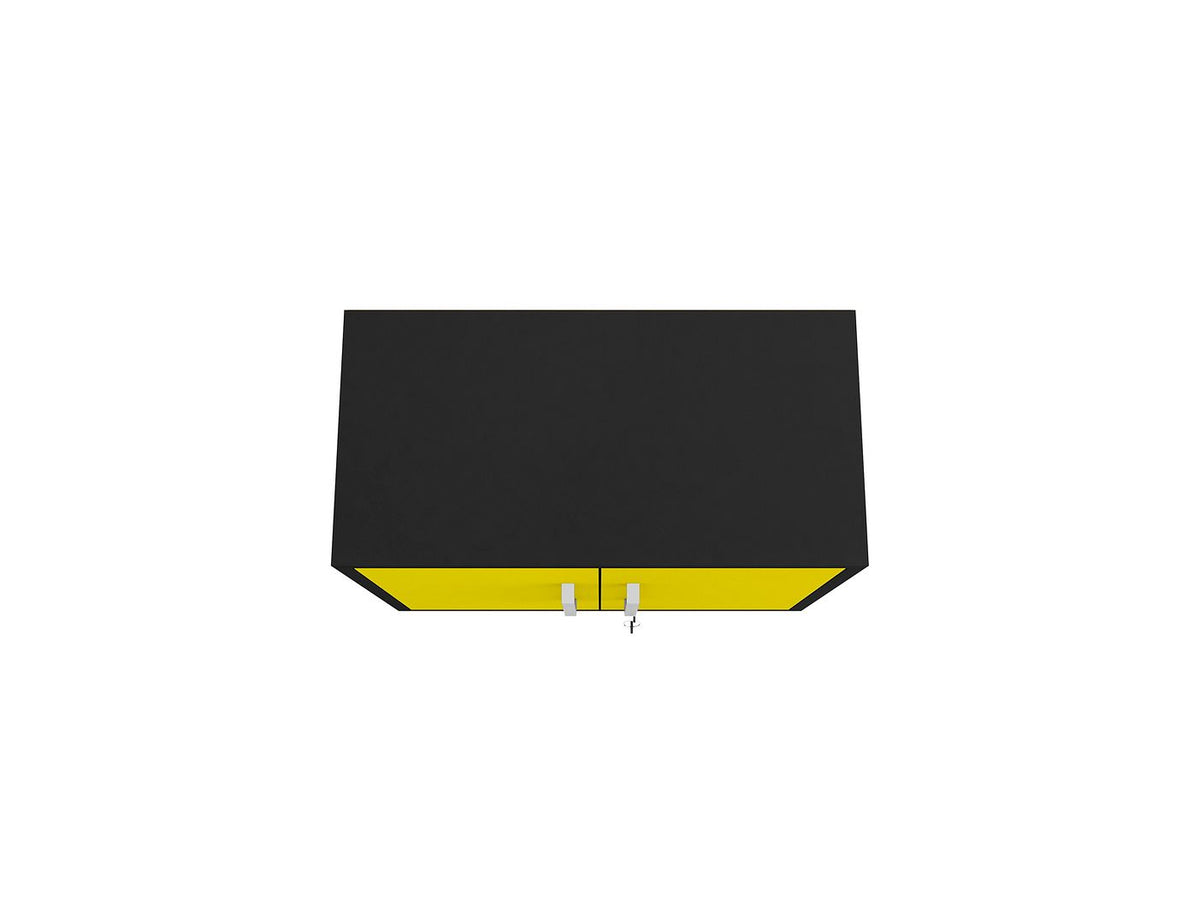 Lunde Floating Garage Storage Cabinet - Yellow Gloss