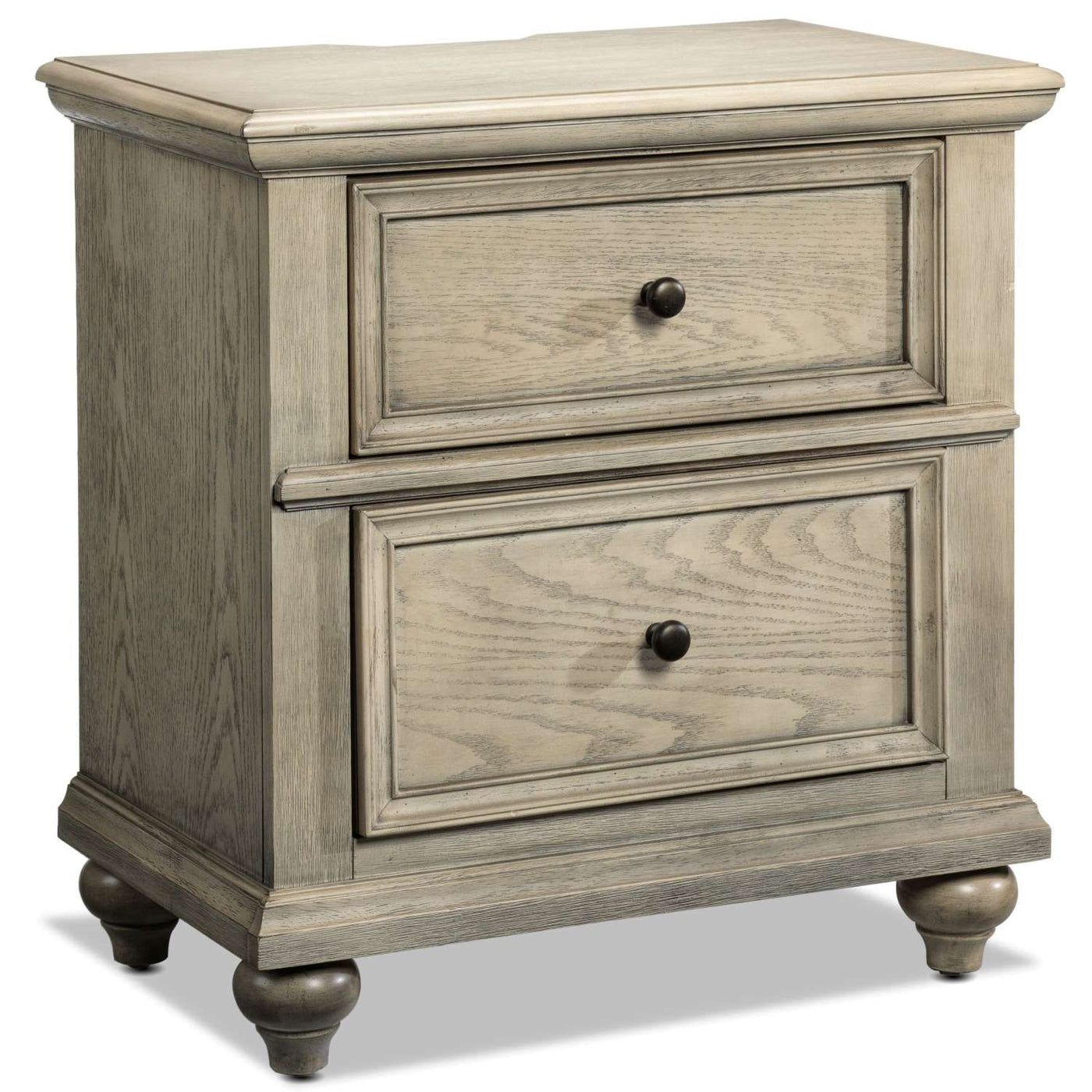 Emma 6-Piece Queen Storage Bedroom Package - Oak