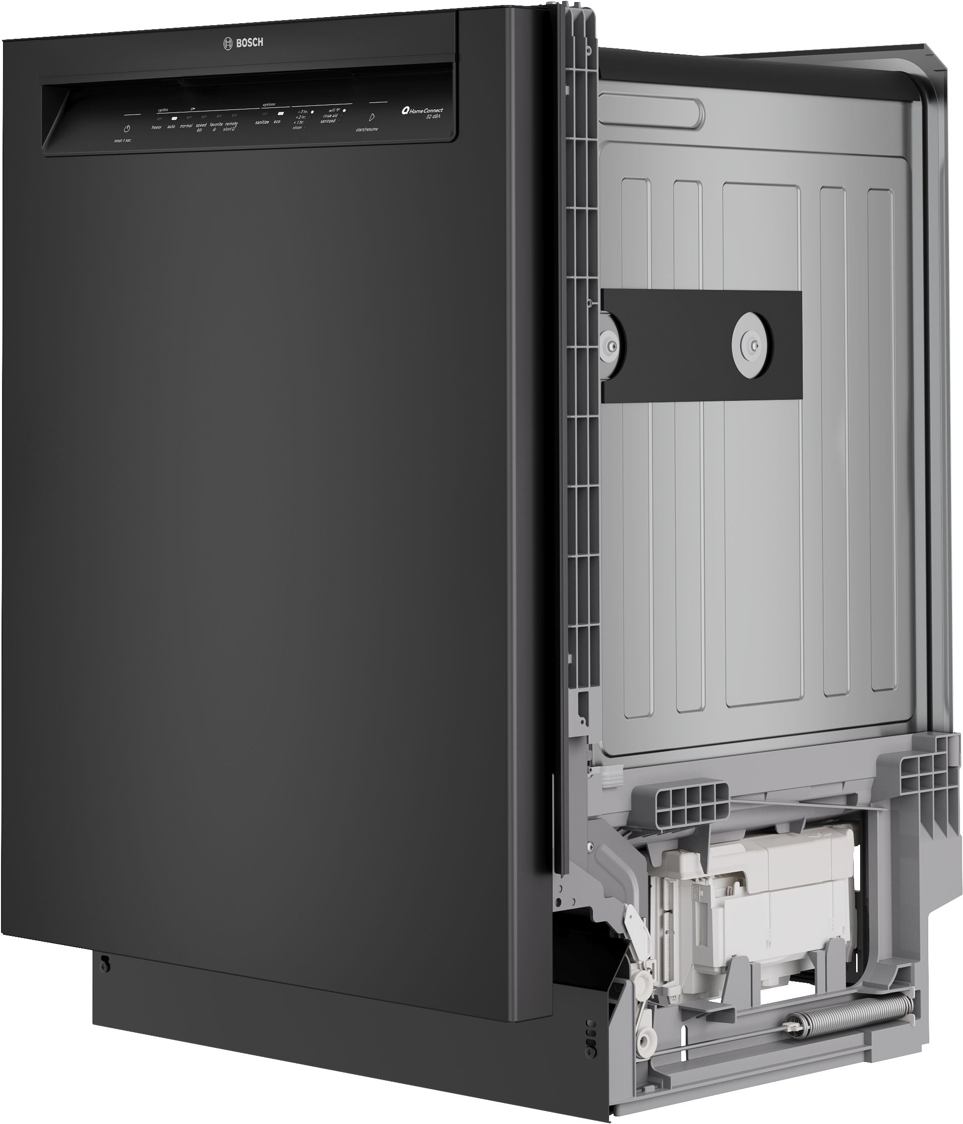 Bosch Black 100 Series 24" Dishwasher with Recessed Handle - SHE2ADF6N