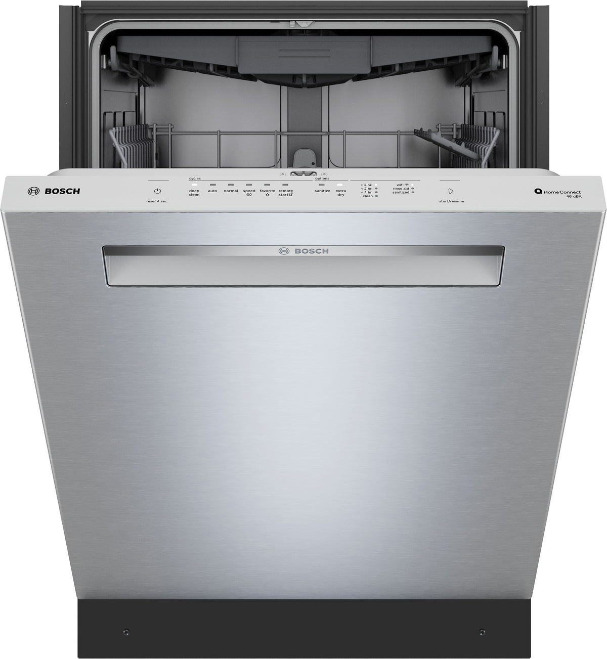 Bosch Stainless Steel 500 Series 24" Dishwasher with Pocket Handle and Auto Door Open - SHP65DM5N