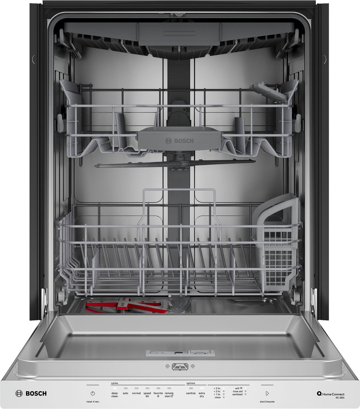 Bosch Stainless Steel 500 Series 24" Dishwasher with Pocket Handle and Auto Door Open - SHP65DM5N