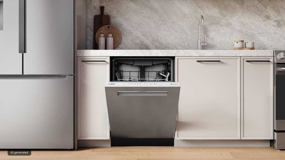 Bosch Stainless Steel 500 Series 24" Dishwasher with Pocket Handle and Auto Door Open - SHP65DM5N