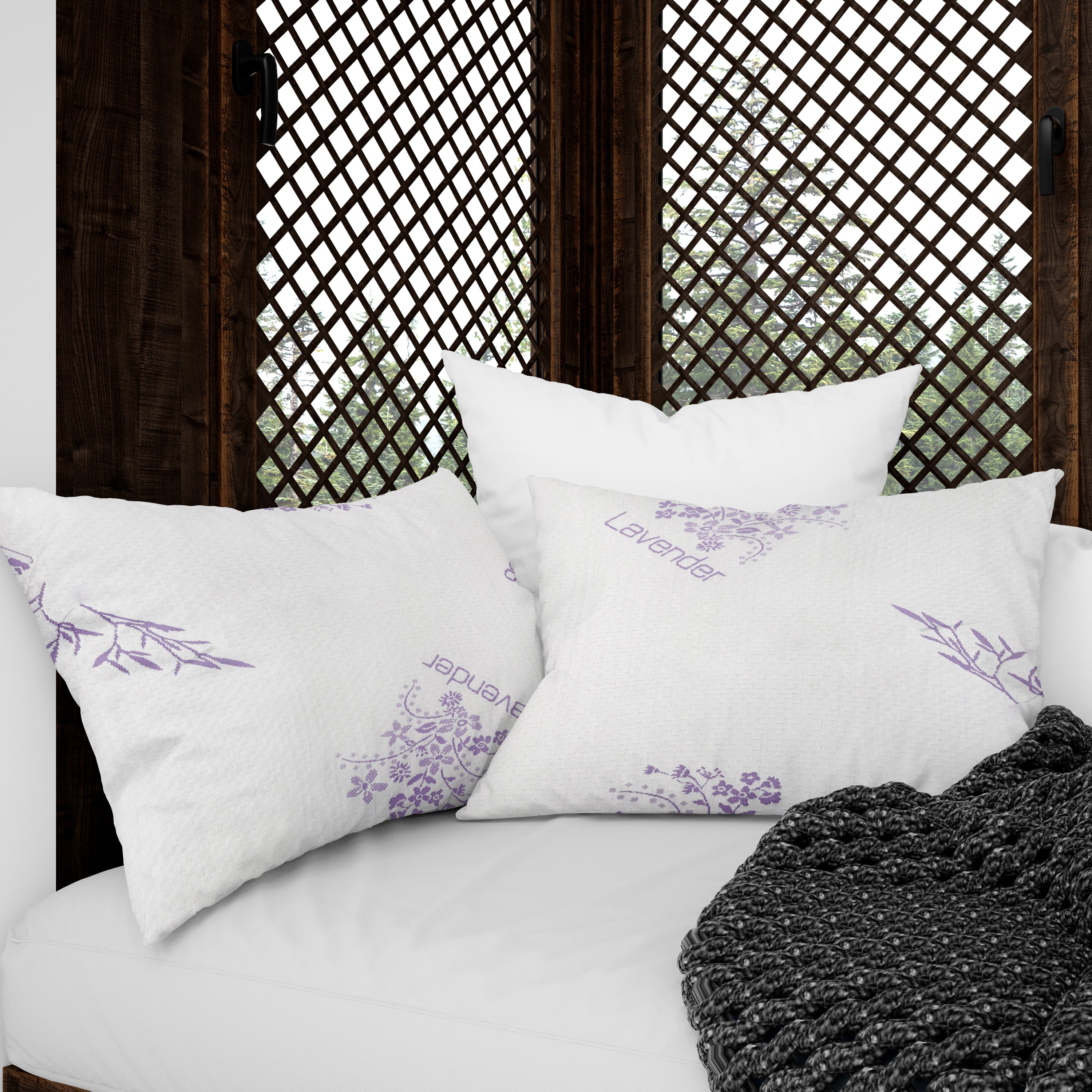 Cotton House 2 Pack Lavender Infused Queen Pillow