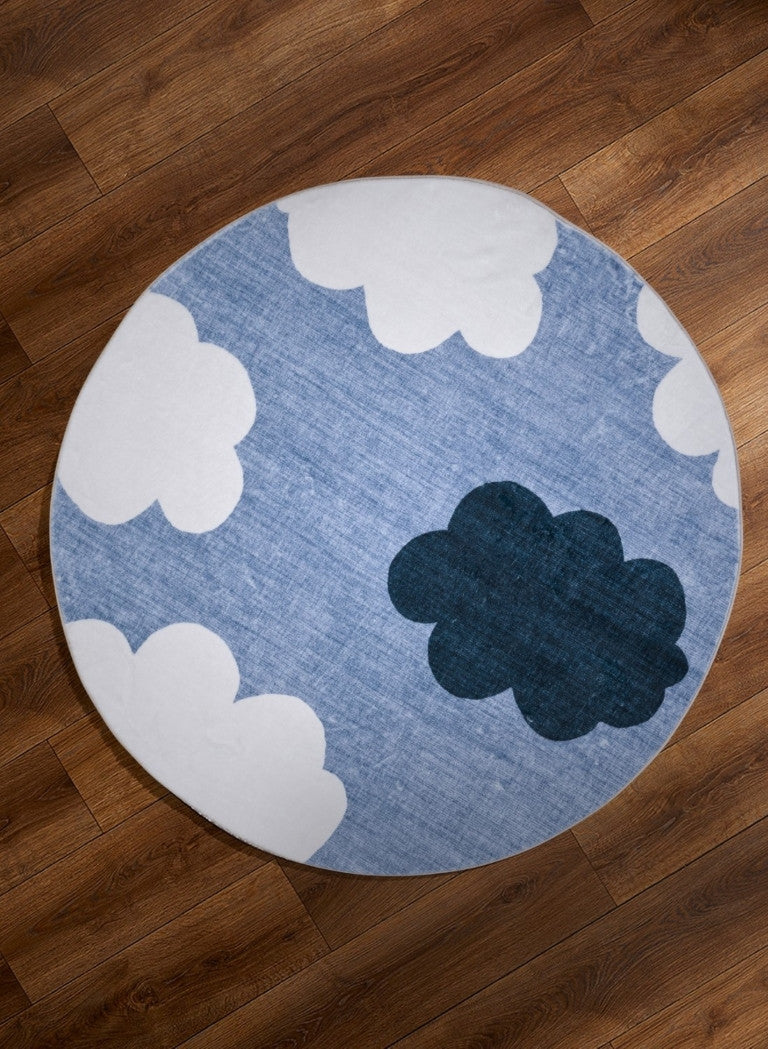 Dreamland Cloud Rug - 4ft Round - White