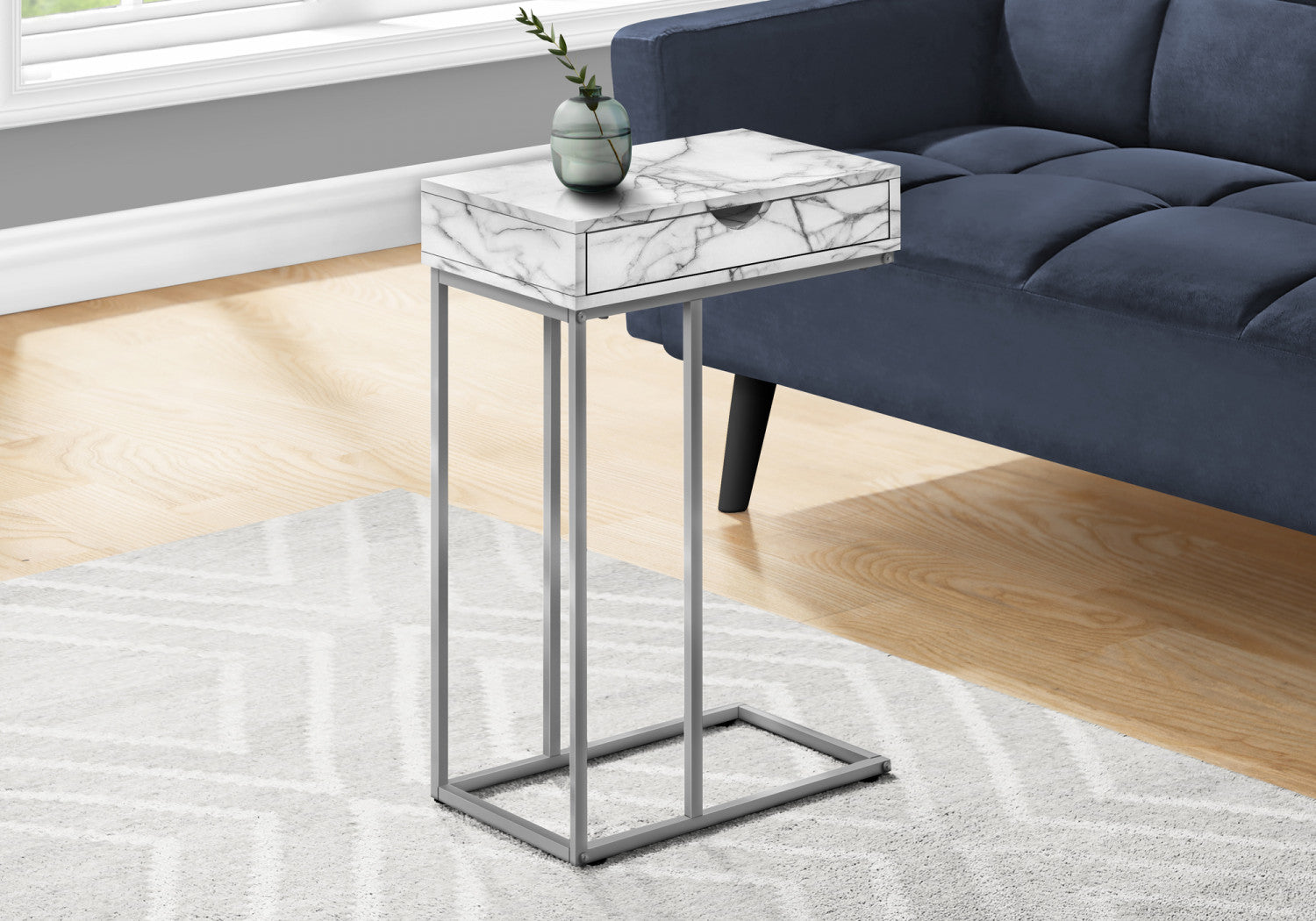 Sora Side Table - White Marble