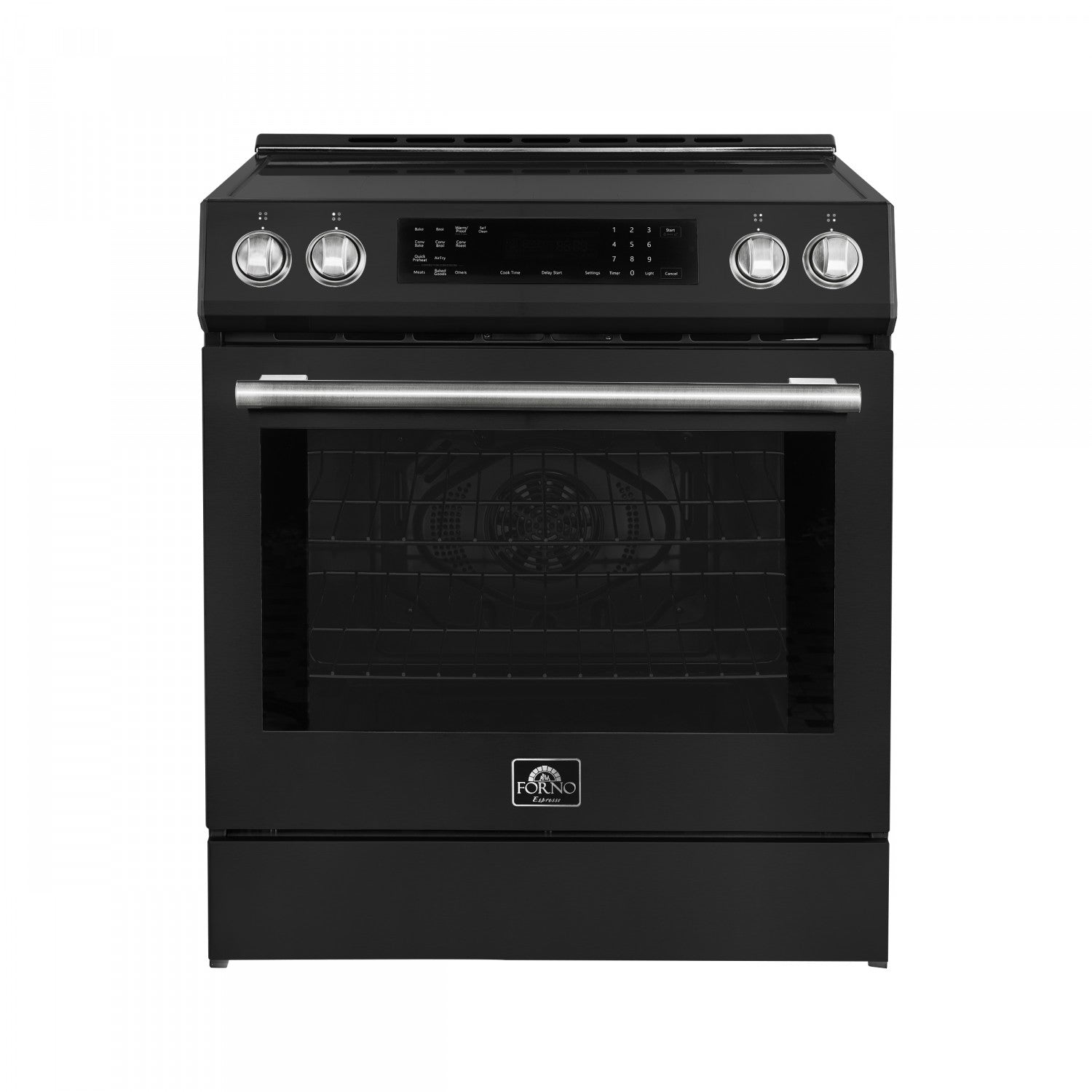 Forno Donatello Black Slide-in Induction Range with True Convection (5.0 Cu. Ft.) - FFSIN0905-30BLK