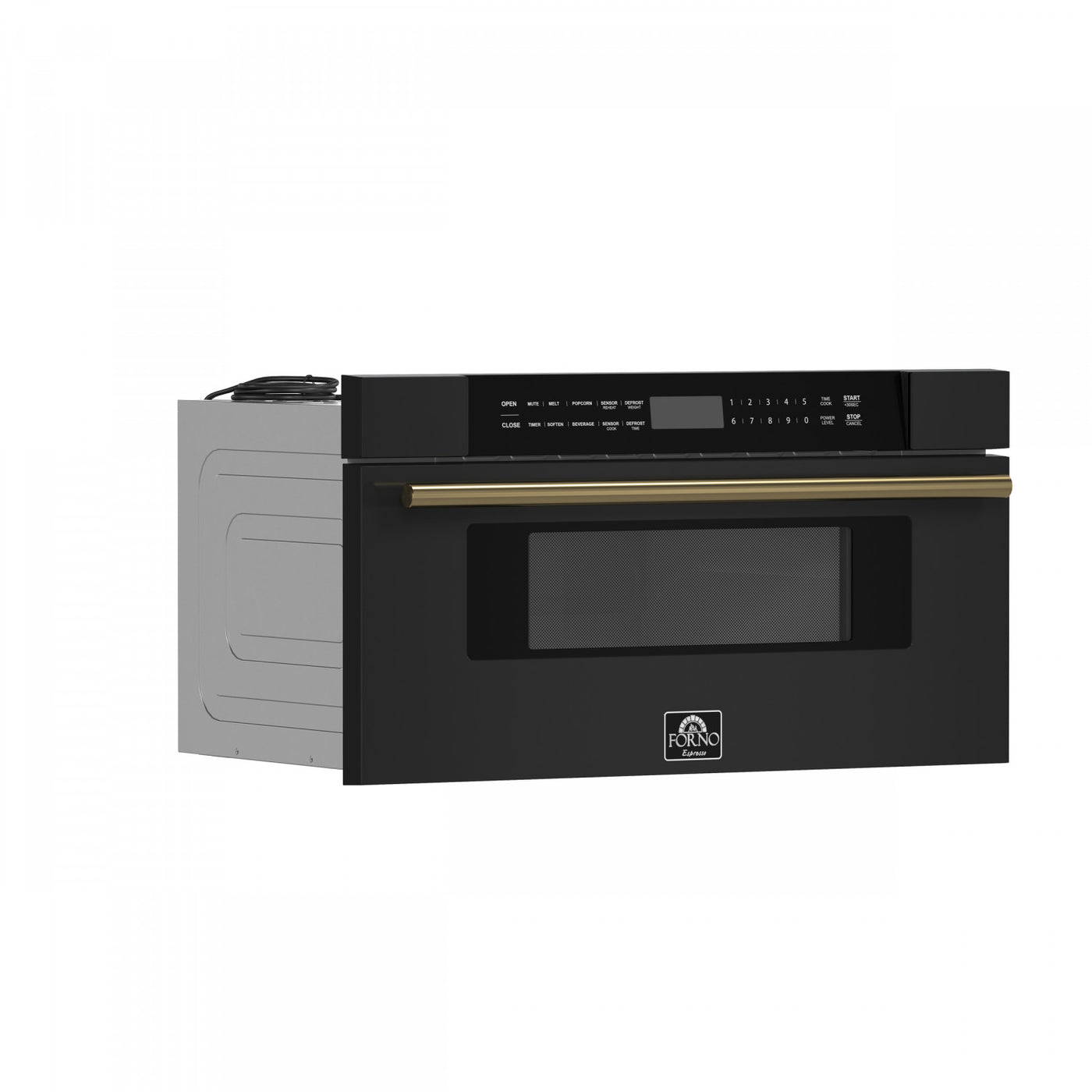 Forno Capoliveri Black 30" Built-In Microwave Drawer (1.2 Cu. Ft.) - FMWDR3000-30BLK