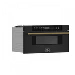 Forno Capoliveri Black 30" Built-In Microwave Drawer (1.2 Cu. Ft.) - FMWDR3000-30BLK