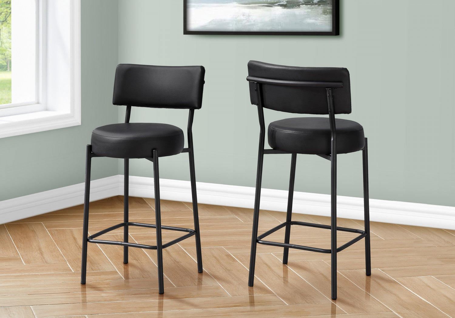 Robson Counter Stool - Black - Set Of Two