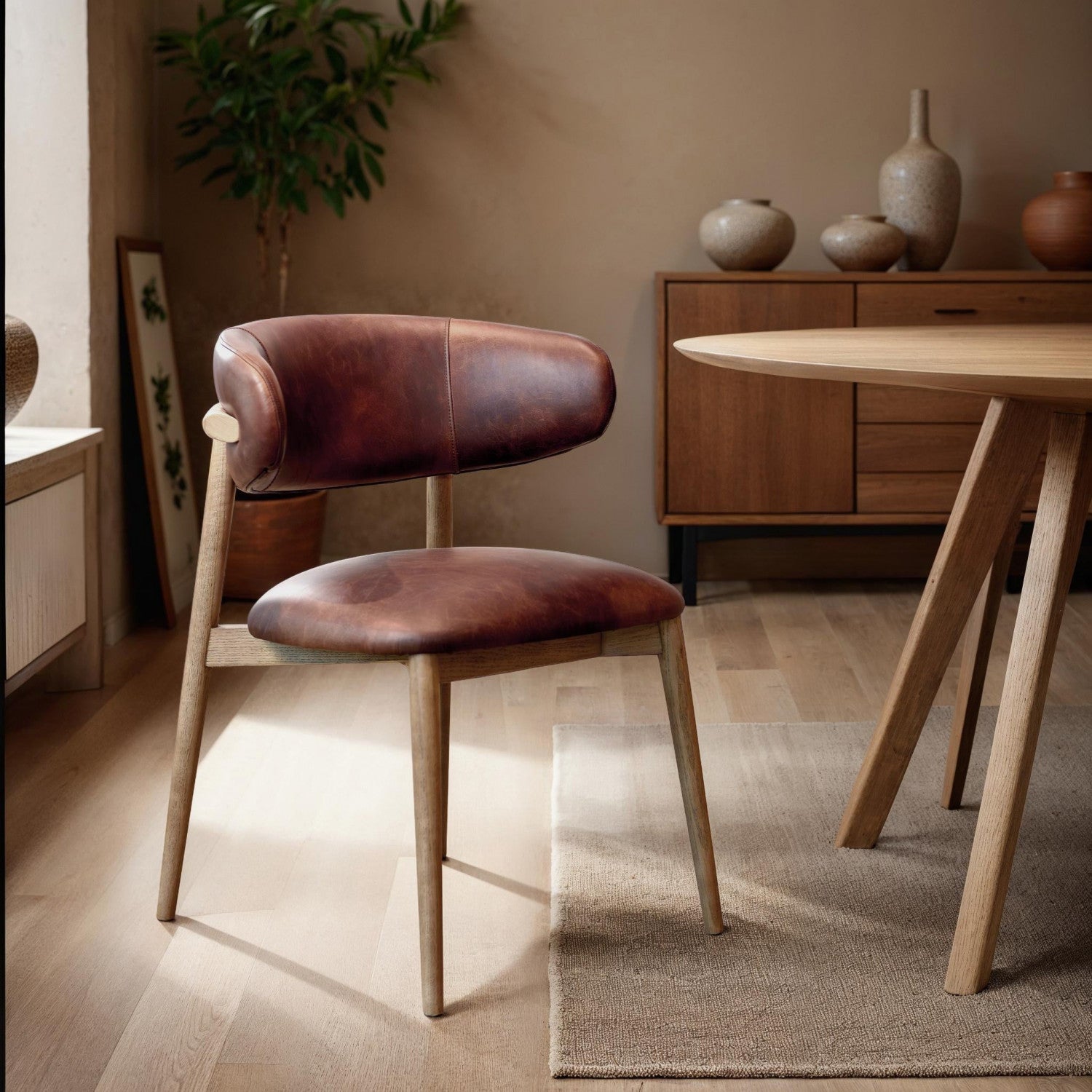 Veyda Dining Chair - Tobacco
