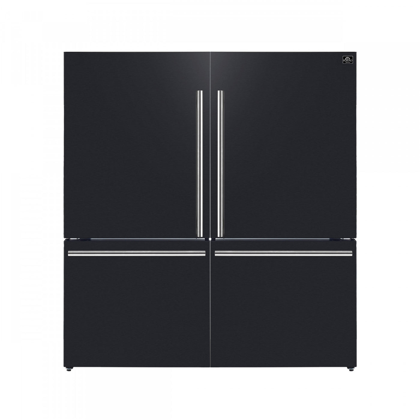 Forno Milano 62" Black 2-piece Freestanding Dual Bottom Freezer Refrigerator (34.4 Cu. Ft.) - FFFFD1787-60BLK