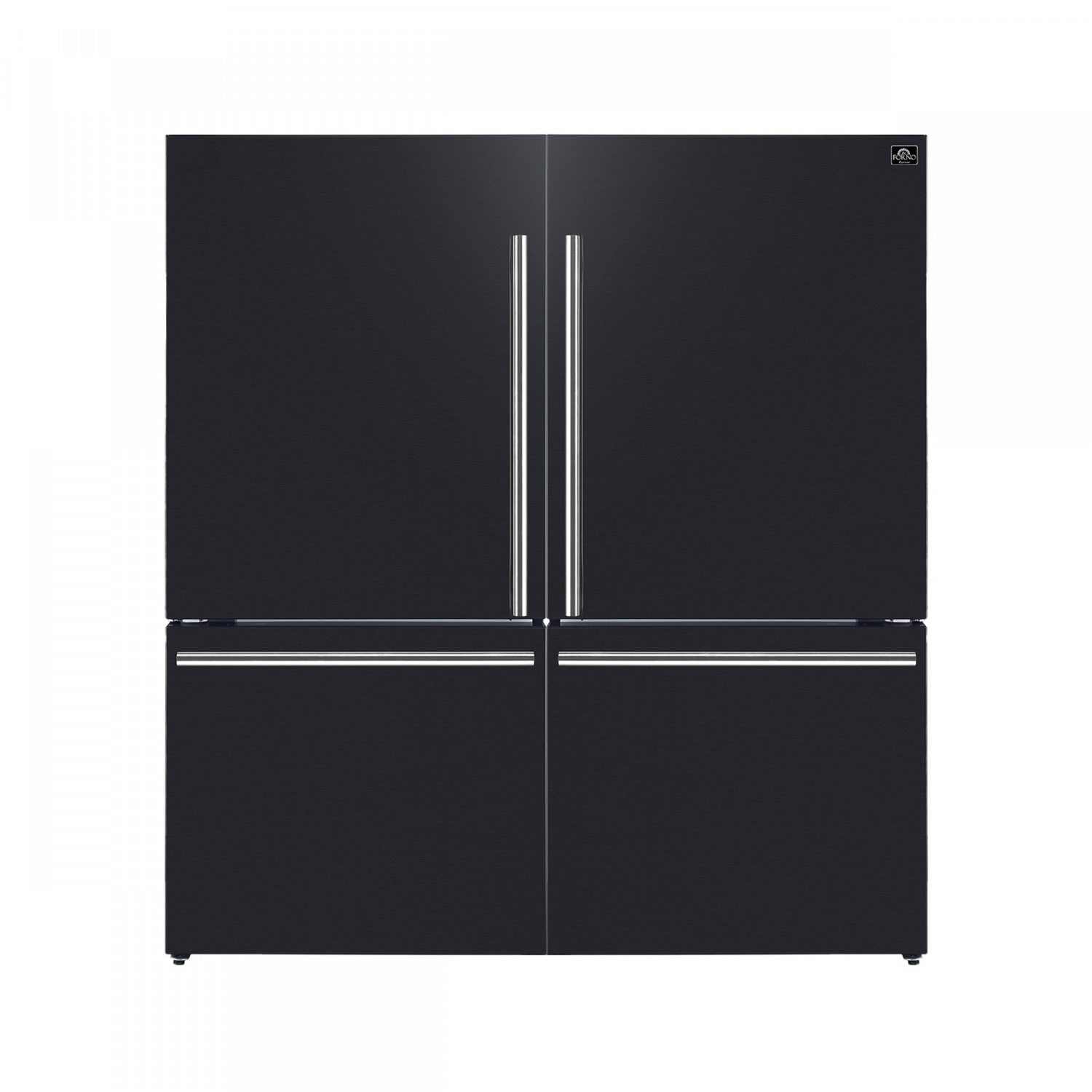 Forno Milano 62" Black 2-piece Freestanding Dual Bottom Freezer Refrigerator (34.4 Cu. Ft.) - FFFFD1787-60BLK