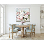 Delicate Boldness Wall Art - White/Pink - 36 X 36