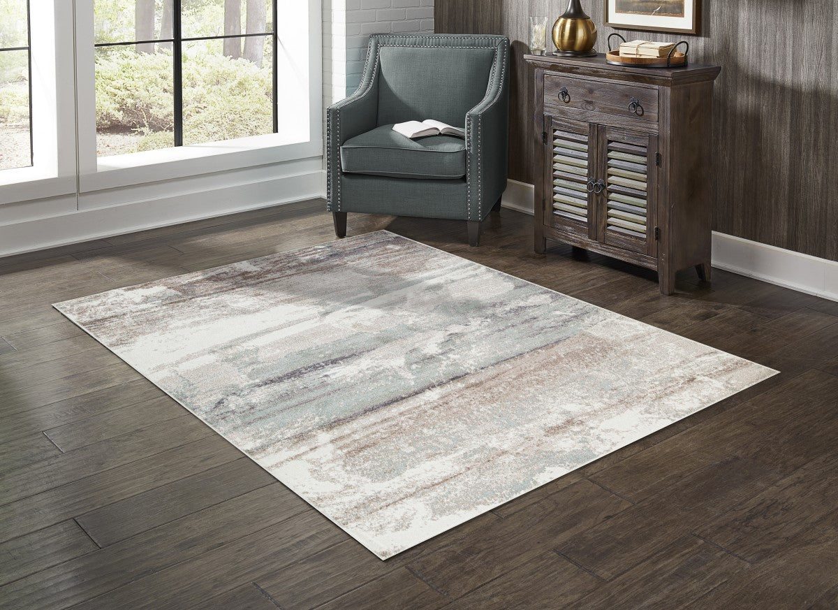 Lakeview 7' X 9' Area Rug - White/Beige