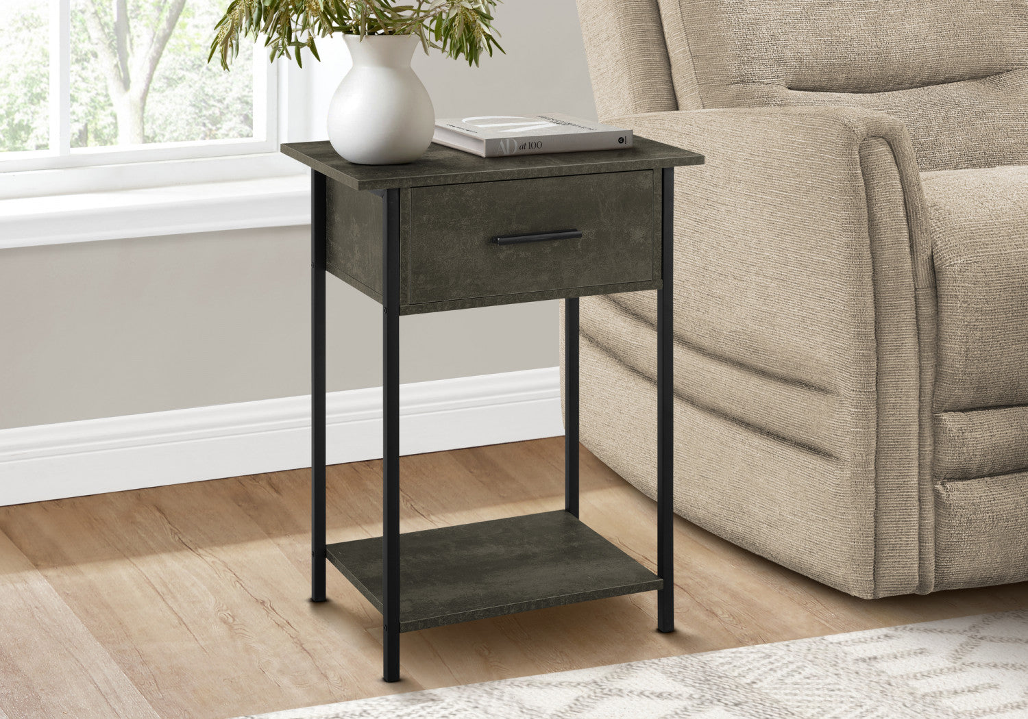 Miko Side Table - Dark Bronze