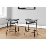 Baffin Counter Stool - Black/Grey - Set Of Two