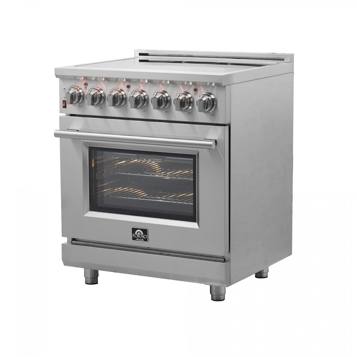 Forno Massimo 30" Stainless Steel Freestanding Electric Range With True Convection And Air Fry (4.32 Cu. Ft.) - FFSEL6020-30