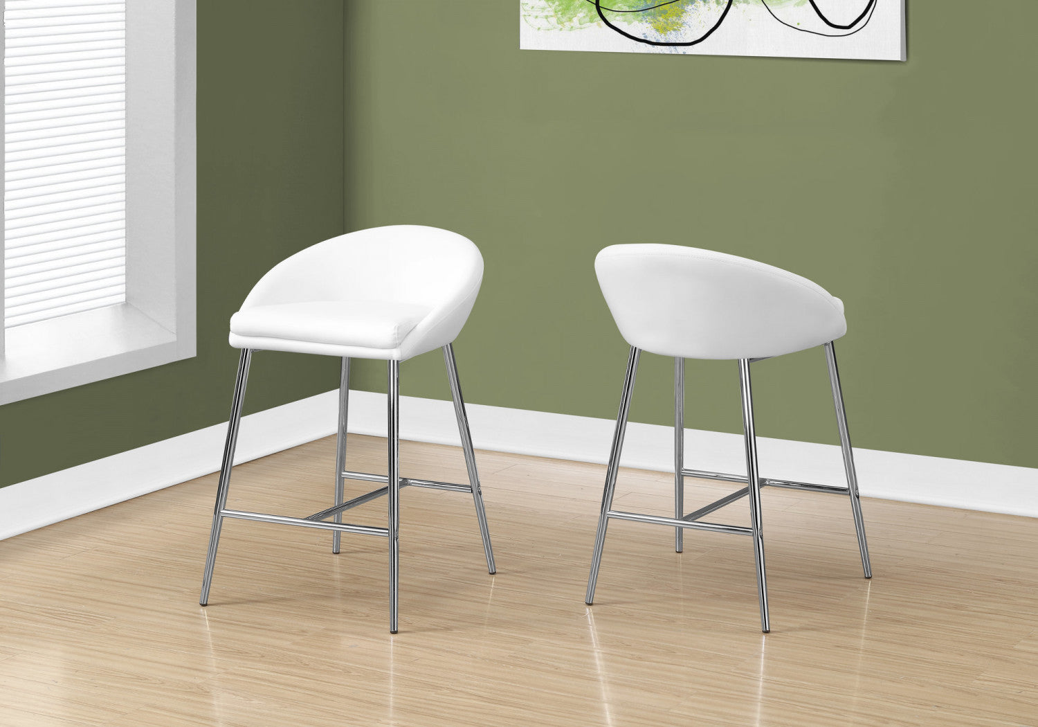 Juliette Counter Stool - White - Set Of Two