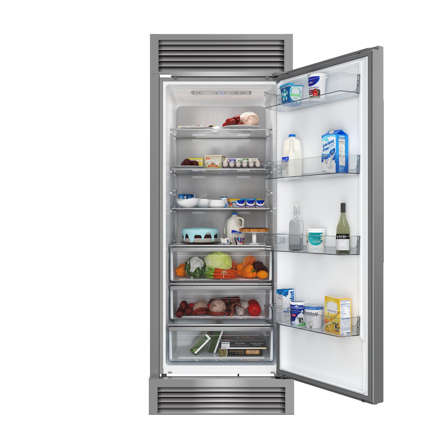 Forno Maderno 28" Stainless Steel Built-in Convertible Refrigerator/Freezer with Right Swing Door (13.6 Cu. Ft.) - FFFFD1722-32RSG